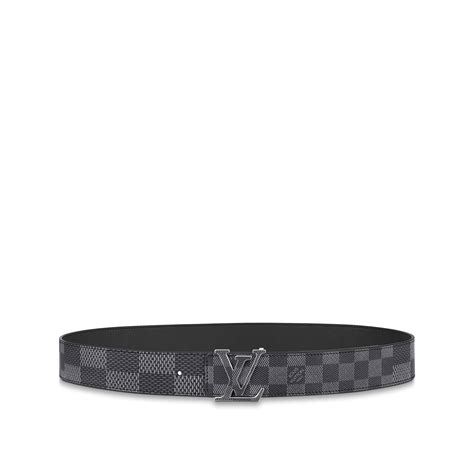 lv initiales damier ebene belt|LV Dimension 40mm Reversible Belt Damier Ebene .